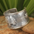 Sterling silver cuff bracelet, 'Hill Tribe Elephants' - Handmade Sterling Silver Cuff Bracelet (image 2b) thumbail
