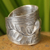 Sterling silver wrap ring, 'Thai Forest Elephant' - Fair Trade Elephant Theme Sterling Silver Wrap Ring