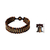 Tiger's eye wristband bracelet, 'Golden Dawn' - Tiger's Eye and Brass Wristband Bracelet