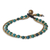 Serpentine beaded bracelet, 'Dazzling Green Harmony' - Serpentine and Brass Beaded Bracelet