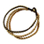 Brass beaded bracelet, 'Family' - Handcrafted Brass Beaded Bracelet