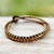 Brass beaded bracelet, 'Family' - Handcrafted Brass Beaded Bracelet (image 2b) thumbail