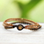 Brass beaded bracelet, 'Family' - Handcrafted Brass Beaded Bracelet (image 2c) thumbail