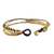 Brass beaded bracelet, 'Family' - Handcrafted Brass Beaded Bracelet (image 2e) thumbail