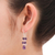Amethyst-Cluster-Ohrringe - Ohrringe mit Amethyst- und Quarzperlen