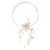 Cultured pearl and rose quartz choker, 'Song of Love' - Cultured pearl and rose quartz choker