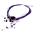 Amethyst and peridot choker, 'Floral Joy' - Hand Made Floral Amethyst Necklace (image 2b) thumbail