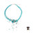 Quartz and aquamarine choker, 'Floral Joy' - Floral Quartz Necklace (image 2j) thumbail