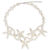 Cultured pearl flower choker, 'Dreams and Memories' - Cultured pearl flower choker (image 2a) thumbail