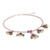 Beaded gemstone necklace, 'Lily Bouquet' - Floral Beaded Multigem Necklace (image 2b) thumbail