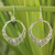 Sterling silver dangle earrings, 'Songkran Moon' - Handmade Sterling Silver Dangle Earrings thumbail