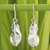 Sterling silver dangle earrings, 'Forest Leaf' - Sterling Silver Dangle Earrings thumbail