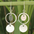 Sterling silver dangle earrings, 'Moonlight Charm' - Fair Trade Sterling Silver Dangle Earrings (image 2) thumbail
