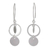 Sterling silver dangle earrings, 'Moonlight Charm' - Fair Trade Sterling Silver Dangle Earrings thumbail