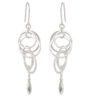 Sterling silver dangle earrings, 'Magic' - Sterling Silver Dangle Earrings