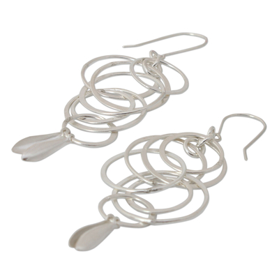 Sterling silver dangle earrings, 'Magic' - Sterling Silver Dangle Earrings
