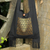 Cotton sling bag, 'Golden Lotus' - Handcrafted Brocade and Black Cotton Sling Bag