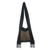 Cotton sling bag, 'Golden Lotus' - Brocade and Black Cotton Sling Bag thumbail
