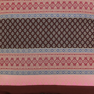 Cotton cushion covers, 'Bangkok Brown' (pair) - Cotton cushion covers (Pair)