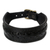 Men's leather wristband bracelet, 'Thai Night' - Men's Leather Wristband Bracelet from Thailand