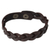 Men's leather wristband bracelet, 'Three Rivers' - Men's Leather Wristband Bracelet (image 2a) thumbail