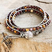 Bracelets Beaded Leather Bohemian