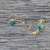 Gold vermeil chandelier earrings, 'Jungle' - Gold vermeil chandelier earrings