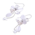 Pearl and quartz cluster earrings, 'Radiant Bouquet' - Pearl and Quartz Dangle Earrings (image 2c) thumbail