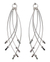 Sterling silver dangle earrings, 'Early Rain' - Handcrafted Sterling Silver Dangle Earrings (image 2a) thumbail