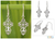 Sterling silver dangle earrings, 'Ornate Cross' - Sterling Silver Religious Dangle Earrings thumbail
