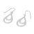 Sterling silver dangle earrings, 'Purity of Rain' - Silver Dangle Earrings (image 2b) thumbail