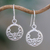 Sterling silver dangle earrings, 'Precious Lace' - Sterling Silver Dangle Earrings from Thailand thumbail
