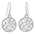 Sterling silver dangle earrings, 'Leafy Bower' - Hand Crafted Sterling Silver Dangle Earrings (image 2a) thumbail