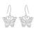 Sterling silver dangle earrings, 'Butterfly Splendor' - Sterling Silver Dangle Earrings from Thailand