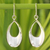 Sterling silver dangle earrings, 'Glamour in the Rain' - Modern Sterling Silver Dangle Earrings from Thailand thumbail