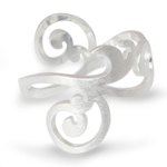 Sterling silver band ring, 'Sweet Energy' - Modern Sterling Silver Band Ring from Thailand