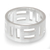 Sterling silver band ring, 'Symmetrical Mystique' - Modern Sterling Silver Band Ring thumbail