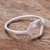 Tourmaline single stone ring, 'Honey Rose' - Hand Made Sterling Silver and Tourmaline Ring thumbail