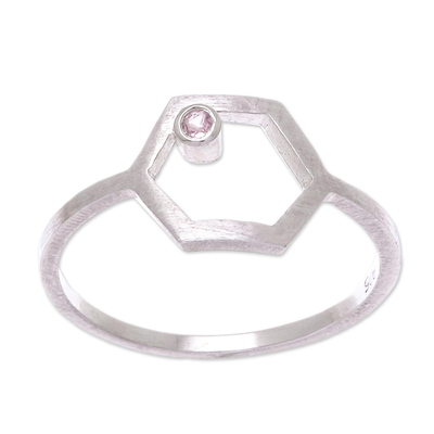 Turmalin-Einzelsteinring - Handgefertigter Ring aus Sterlingsilber und Turmalin