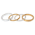 Gold vermeil gemstone stacking rings, 'Thai Spark' (set of 4) - Gold Vermeil Gemstone Stacking Rings (Set of 4) (image 2a) thumbail