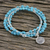 Beaded wrap bracelet, 'Turquoise Universal Harmony' - Beaded wrap bracelet (image 2) thumbail