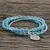 Beaded wrap bracelet, 'Turquoise Universal Harmony' - Beaded wrap bracelet (image 2b) thumbail