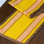 Cotton table runner, 'Honey Dew' - Cotton table runner