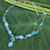 Gemstone beaded necklace, 'Peaceful Sky' - Handmade Beaded Quartz Necklace thumbail