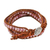 Rhodonite wrap bracelet, 'Pink Adventure' - Rhodonite wrap bracelet thumbail