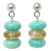 Amazonite and citrine dangle earrings, 'Lovely Lady' - Amazonite and Citrine Dangle Earrings thumbail
