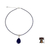 Lapis lazuli pendant necklace, 'Blue Lady' - Handmade Lapis Lazuli Pendant Necklace (image 2j) thumbail