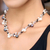 Cultured pearl choker, 'A Spark of Romance' - Pearl Choker Necklace thumbail