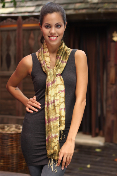 Pañuelo de seda - bufanda de seda tailandesa