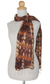 Silk scarf, 'Earth Wilderness' - Hand Made Silk Scarf thumbail